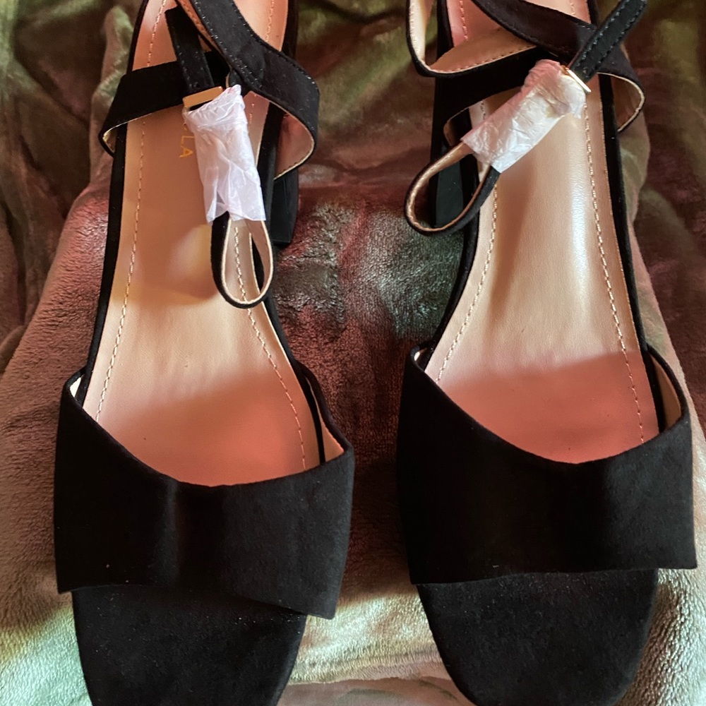 Black Suede Platform